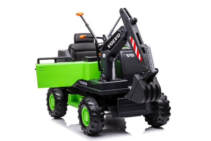 Elektromobilis vaikams ekskavatorius Volvo DK-VE888, žalias