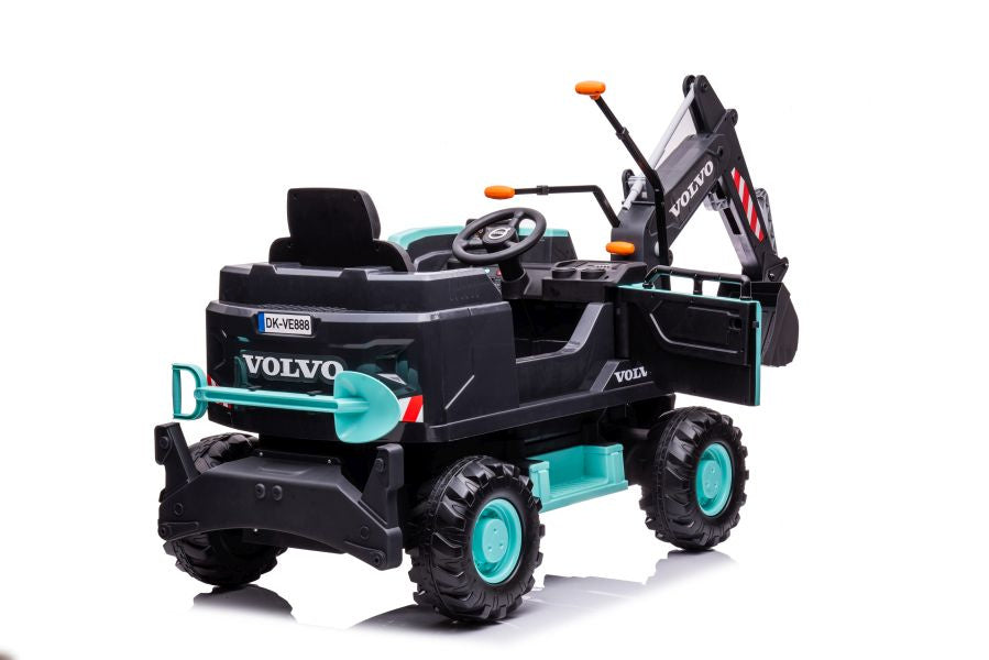 Elektromobilis vaikams ekskavatorius Volvo DK-VE888, mėlynas