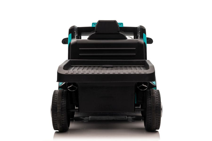 Vienvietis elektromobilis su priekaba Mercedes-Benz Axor XMX622, mėlynas