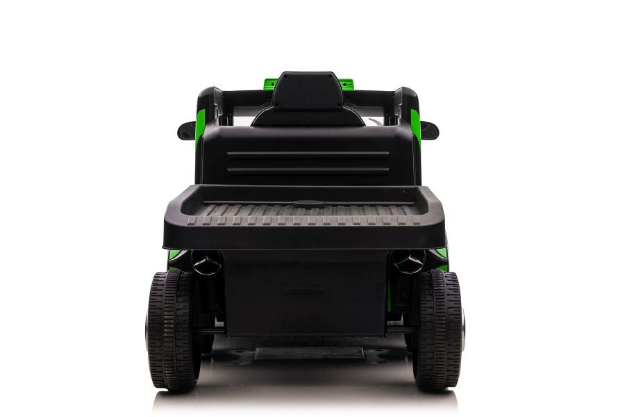 Vienvietis elektromobilis su priekaba Mercedes-Benz Axor XMX622, žalias