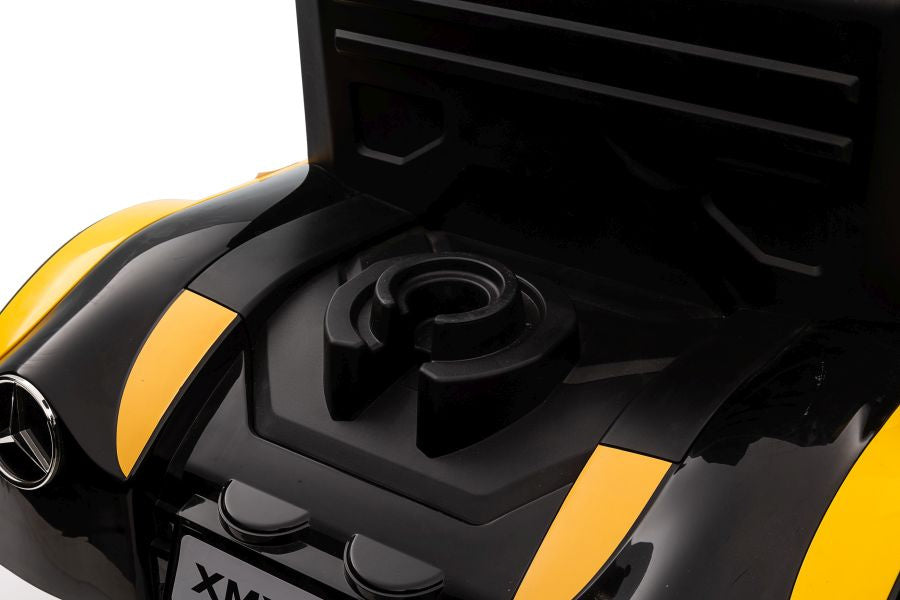 Vienvietis elektromobilis vaikams Mercedes-Benz Axor XMX622, geltonas