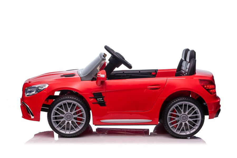 Vienvietis elektromobilis vaikams Mercedes SL65 S, raudonas lakuotas