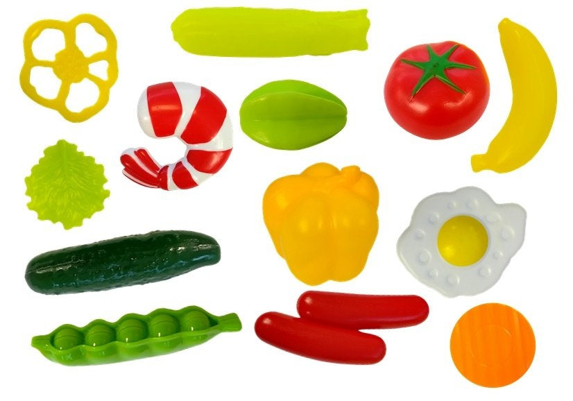 Žaislinė vaikiška virtuvėlė su priedais, oranžinė