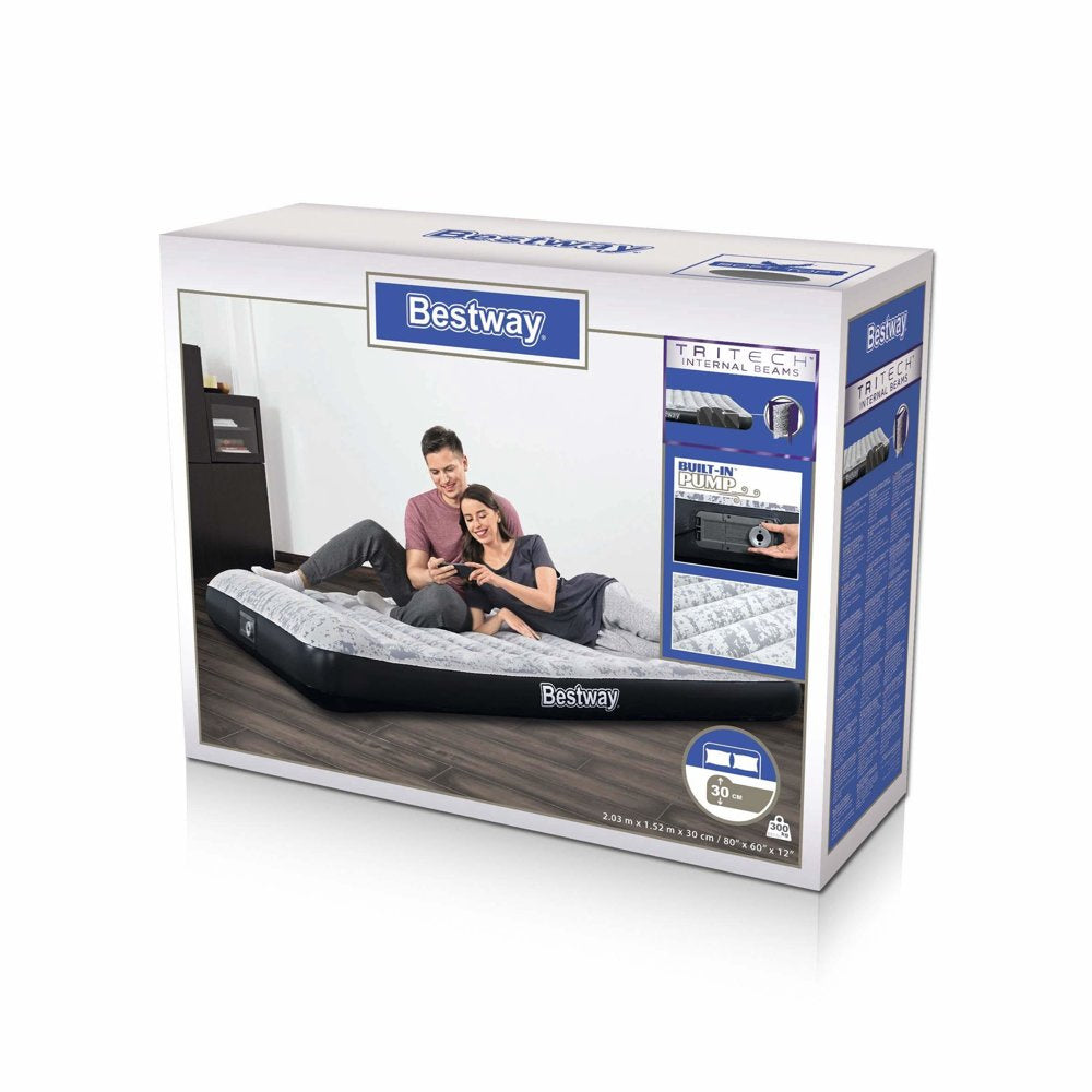 Pripučiamas čiužinys su pompa 203 x 152 x 30 cm Bestway 67836