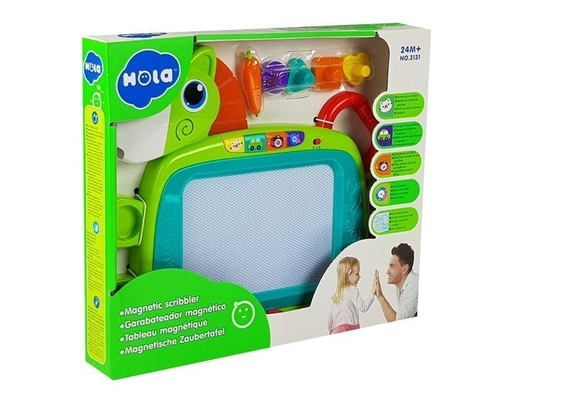 Magnetinė piešimo lenta su spalvomis ir antspaudais