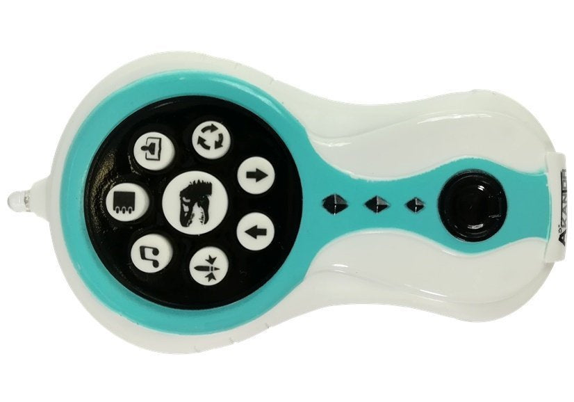 Nuotoliniu būdu valdomas dinozauras „T-Rex“, baltas