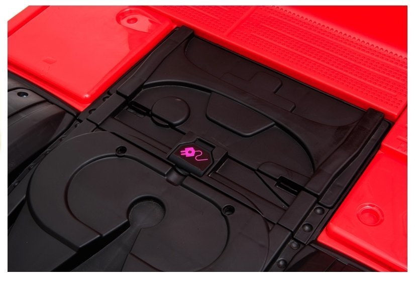 Vaikiškas elektromobilis sunkvežimis Mercedes Actros raudonas