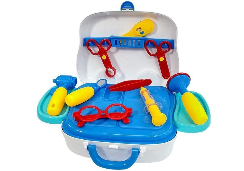 Gydytojo rinkinys su dėklu ir priedais