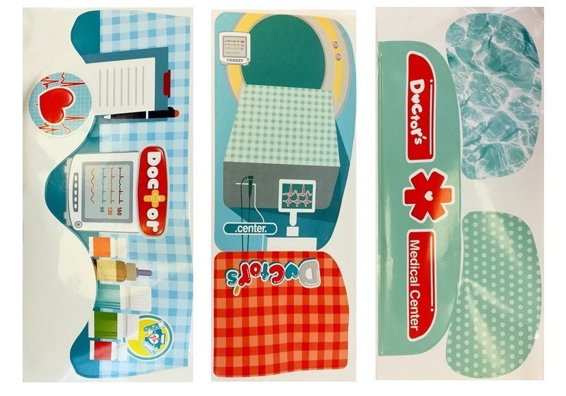Gydytojo rinkinys su dėklu ir priedais
