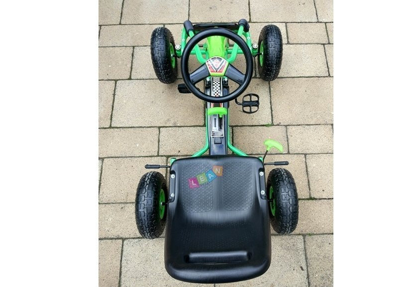 Velomobilis su pedalais Gokart A-15, žalias
