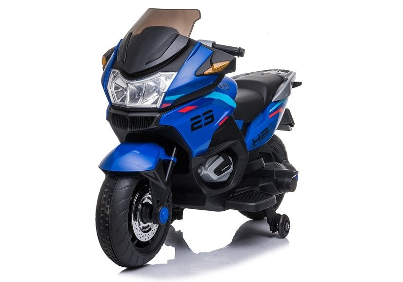 Vaikiškas elektrinis motociklas XMX609, mėlynas
