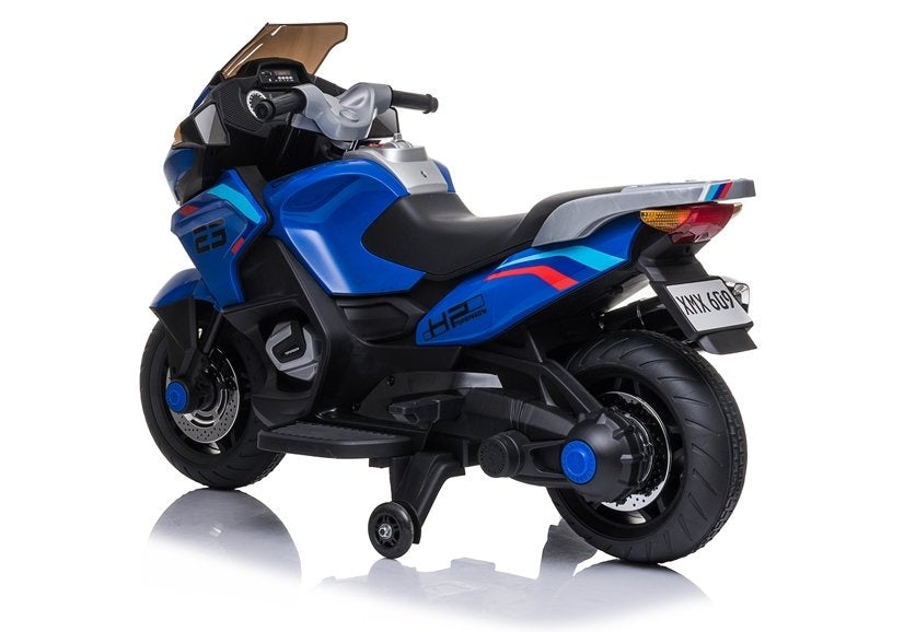 Vaikiškas elektrinis motociklas XMX609, mėlynas