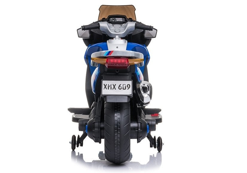 Vaikiškas elektrinis motociklas XMX609, mėlynas