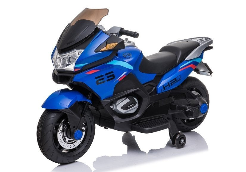 Vaikiškas elektrinis motociklas XMX609, mėlynas