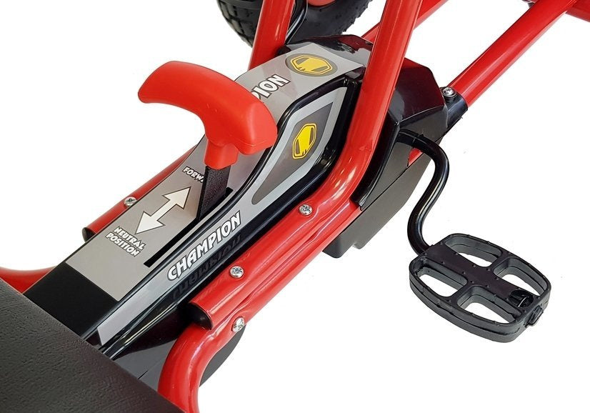 Velomobilis Go-Cart A-18 raudonas