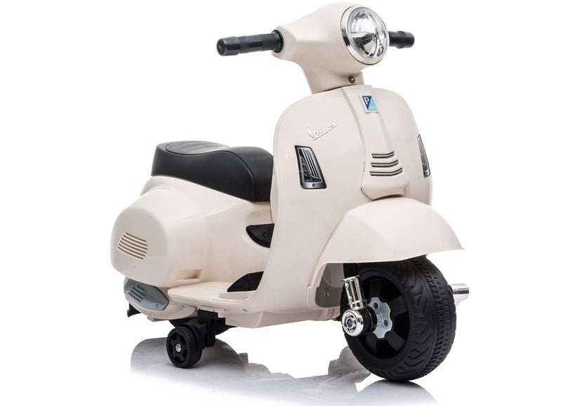 Elektrinis motoroleris vaikams Vespa GTS 300 Mini, baltas