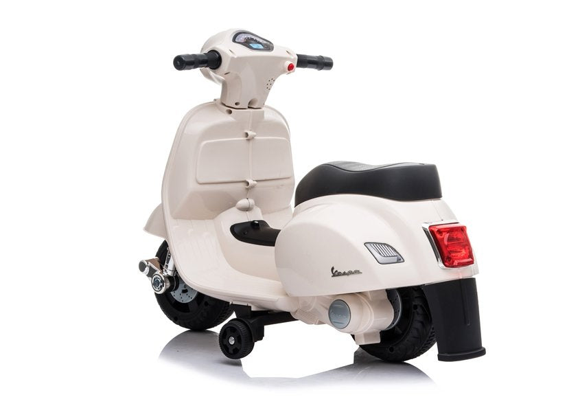 Elektrinis motoroleris vaikams Vespa GTS 300 Mini, baltas