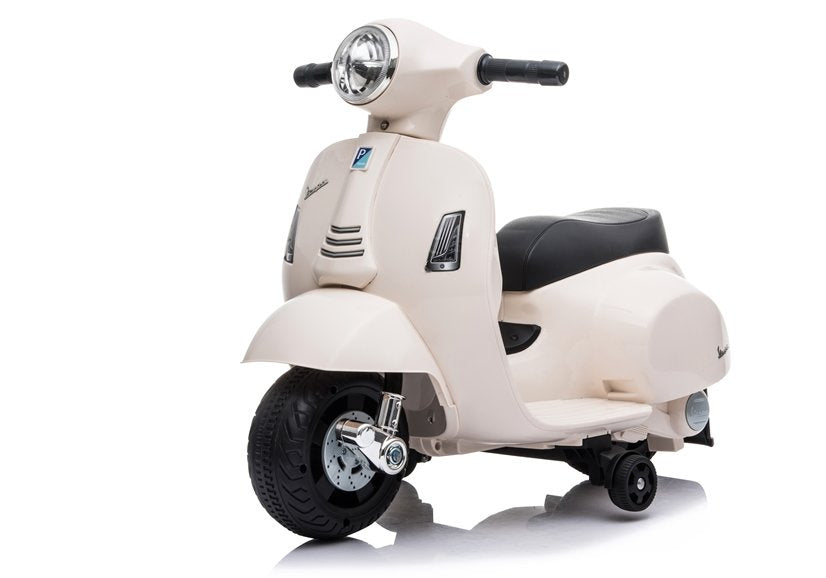 Elektrinis motoroleris vaikams Vespa GTS 300 Mini, baltas