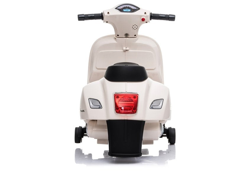Elektrinis motoroleris vaikams Vespa GTS 300 Mini, baltas