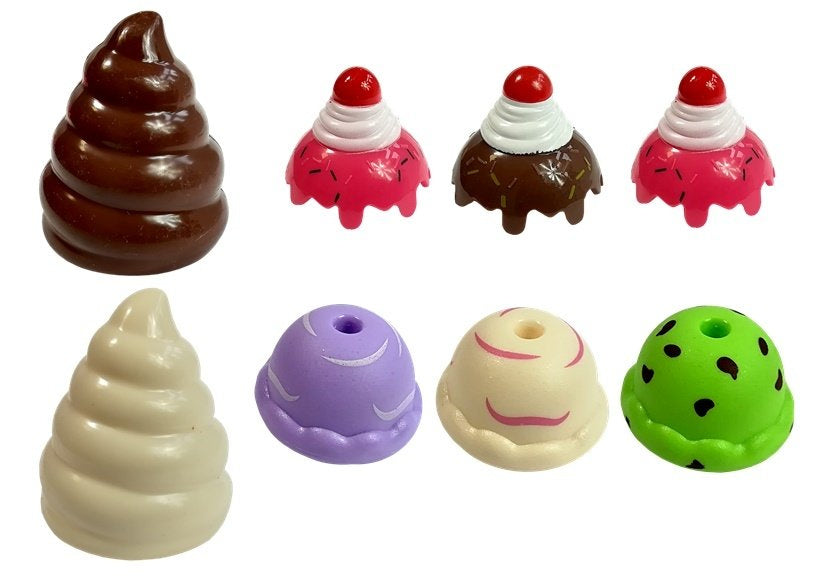 Saldumynų rinkinys su tortu ir priedais