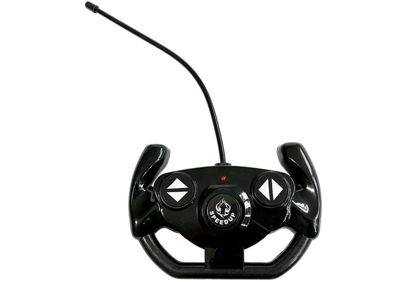 Nuotoliniu būdu valdomas sportinis automobilis, juodas