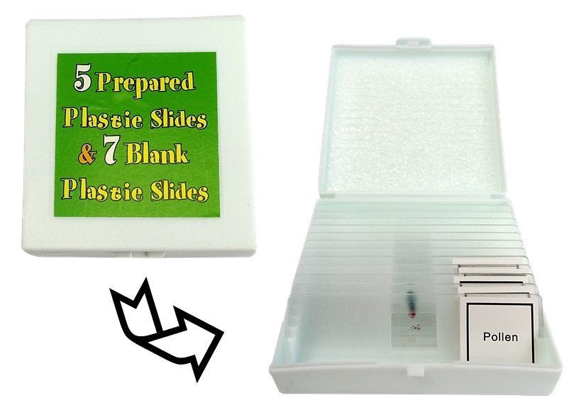 Vaikiškas mikroskopas 300x 600x 1200x lagamine, 28 el.