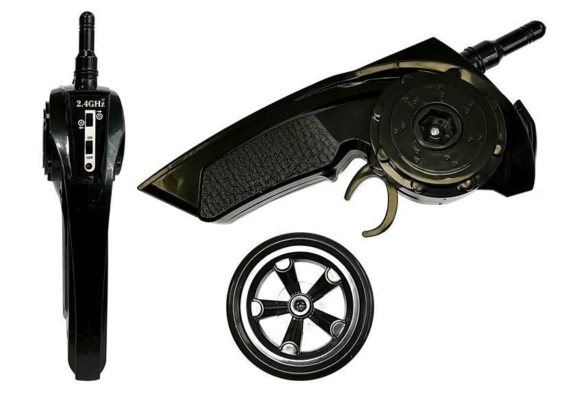 Nuotoliniu būdu valdomas sportinis automobilis, geltonas