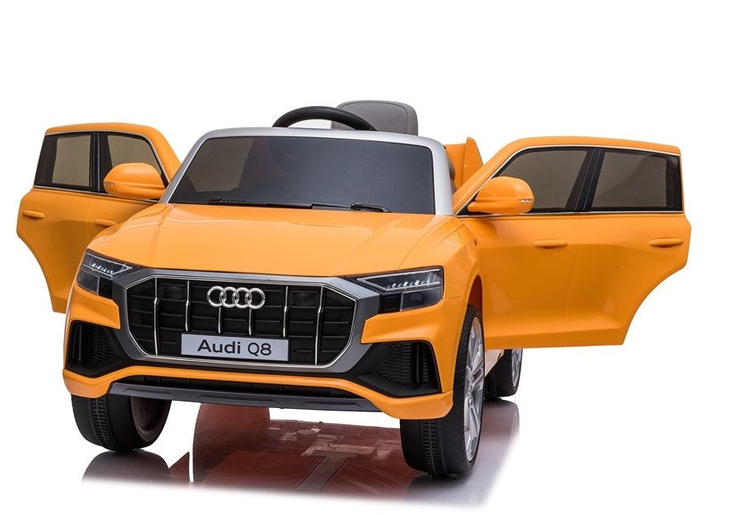 Vaikiškas elektromobilis Audi Q8 Geltonas lakuotas