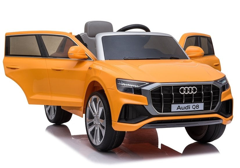 Vaikiškas elektromobilis Audi Q8 Geltonas lakuotas
