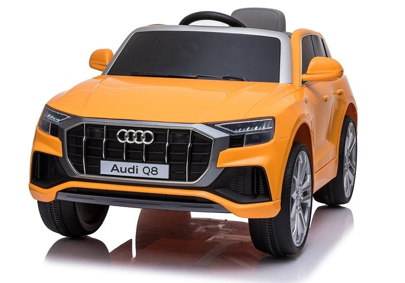 Vaikiškas elektromobilis Audi Q8 Geltonas lakuotas