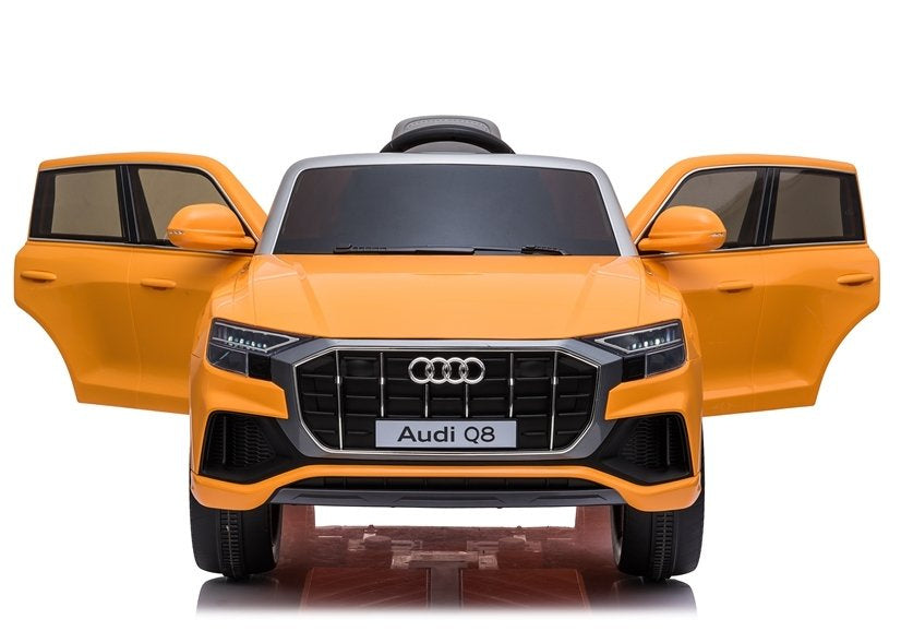 Vaikiškas elektromobilis Audi Q8 Geltonas lakuotas