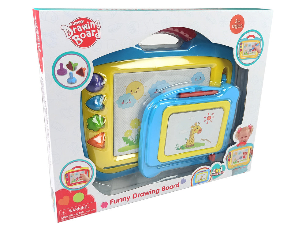 Magnetinės piešimo lentos su priedais 2 vnt.