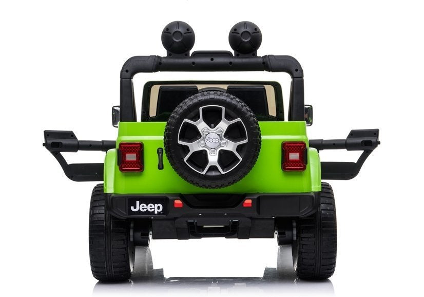 Vienvietis elektrinis džipas vaikams Jeep Rubicon 4x4, žalias