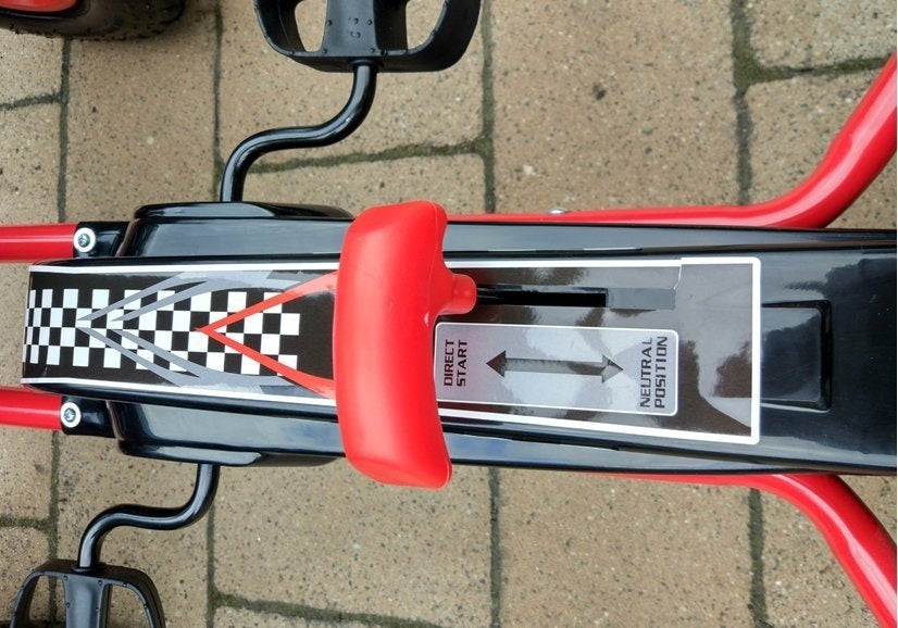 Vaikiškas velomobilis A-15 GO KART, raudonas