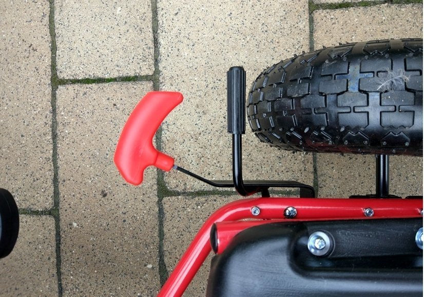 Vaikiškas velomobilis A-15 GO KART, raudonas