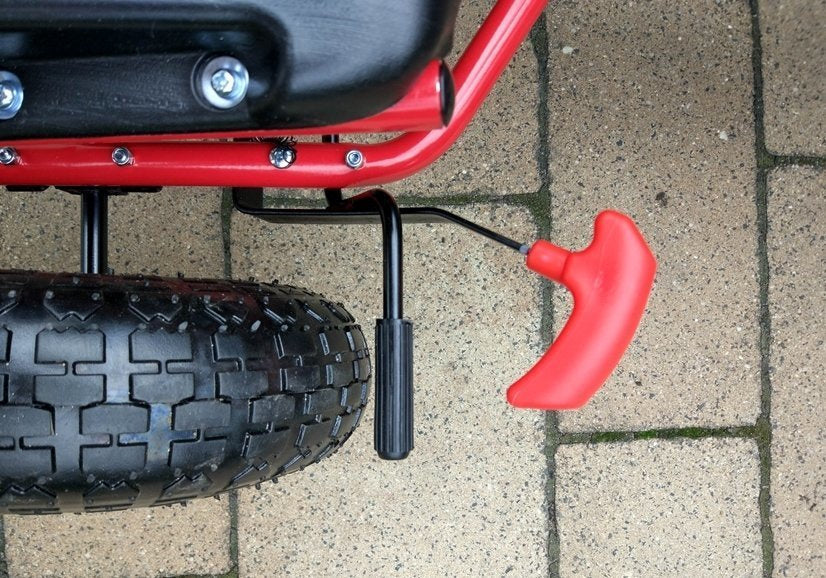 Vaikiškas velomobilis A-15 GO KART, raudonas