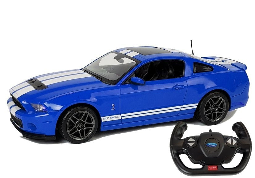 Nuotoliniu būdu valdomas sportinis Ford Shelby Rastar automobilis 1:14, mėlynas