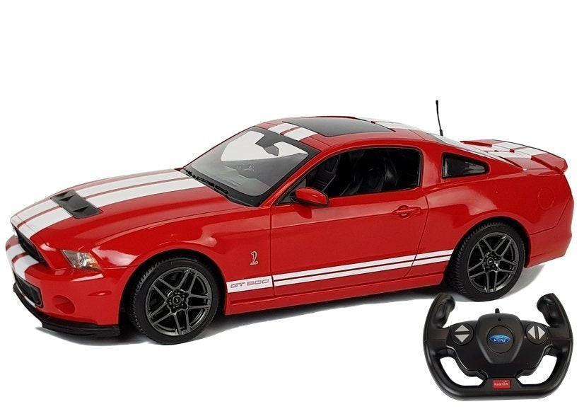Nuotoliniu būdu valdomas sportinis Ford Shelby Rastar automobilis 1:14, raudonas