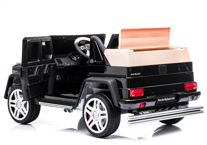 Vienvietis elektrinis džipas Mercedes A100, juodas lakuotas