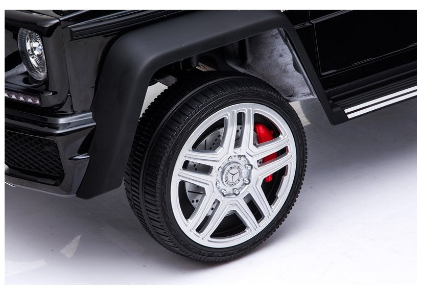 Vienvietis elektrinis džipas Mercedes A100, juodas lakuotas