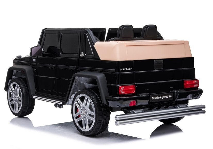 Vienvietis elektrinis džipas Mercedes A100, juodas lakuotas