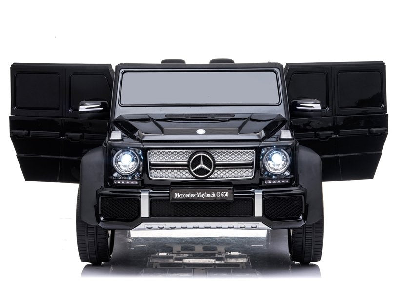 Vienvietis elektrinis džipas Mercedes A100, juodas lakuotas