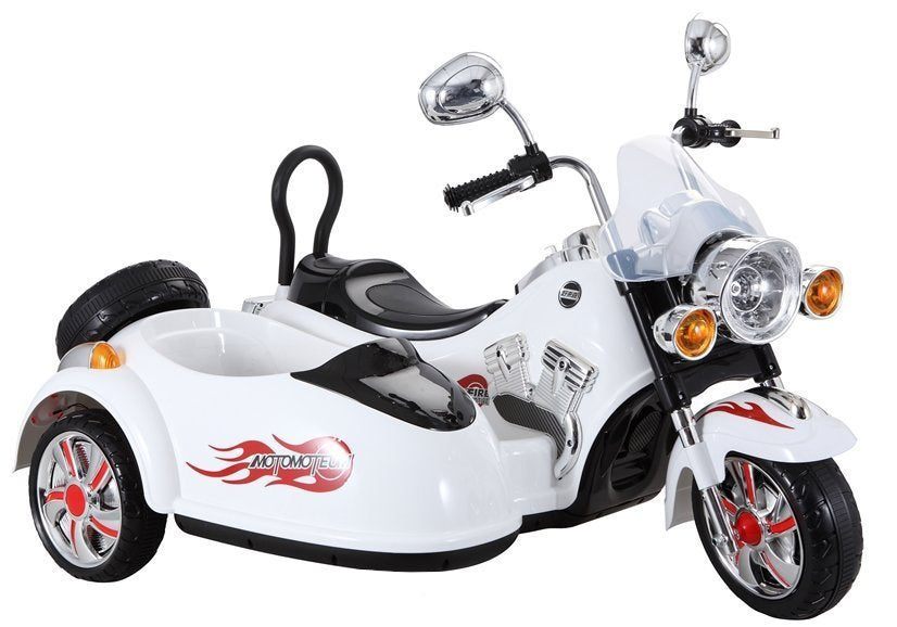 Vaikiškas elektrinis motociklas SX138 baltas