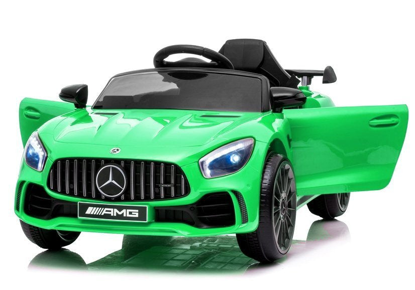 Vienvietis elektromobilis vaikams Mercedes AMG GT R, žalias