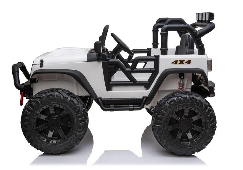 Dvivietis elektromobilis vaikams Jeep JC666, baltas