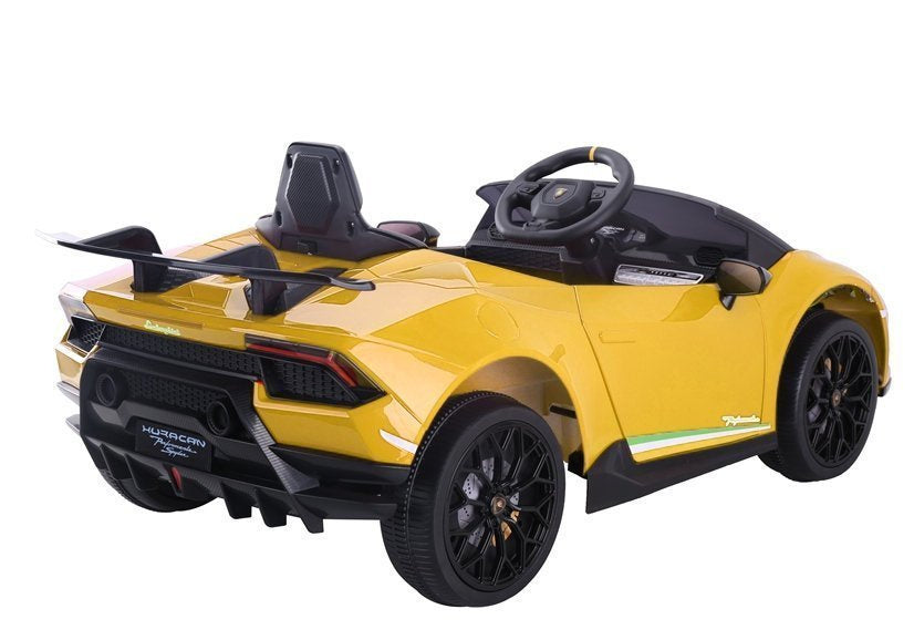 Elektromobilis vaikams Lamborghini Huracan, geltonas
