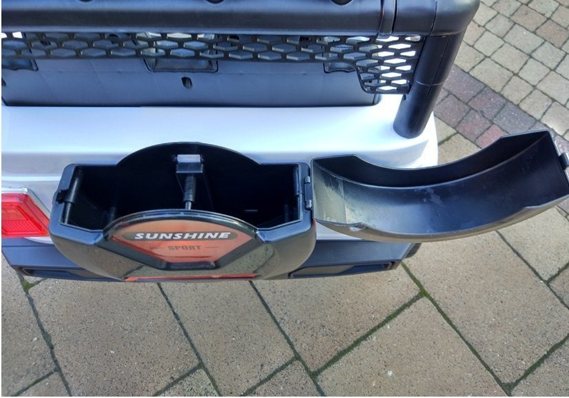 Vienvietis elektromobilis vaikams JEEP 4x4 S2388 baltas