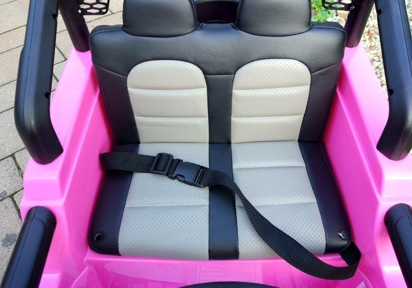 Vienvietis elektromobilis vaikams JEEP 4x4 S2388 rožinis