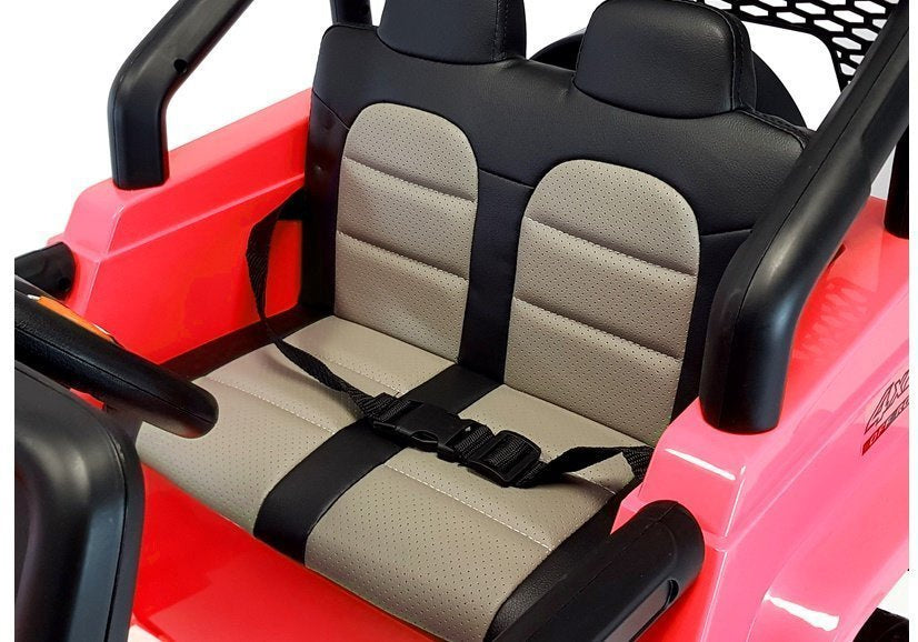 Vienvietis  elektromobilis vaikams JEEP 4x4 S2388 raudonas