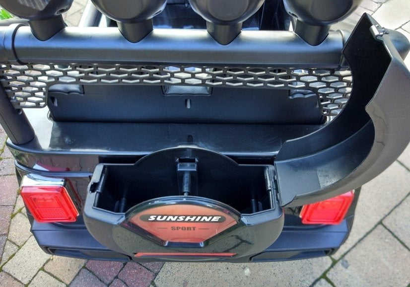 Vienvietis  elektromobilis vaikams JEEP 4x4 S2388 juodas